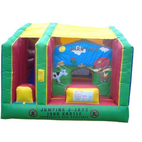MASSIVE JUMPING CASTLE SALE 4mx4m Barnyard JumpnSlide Combo **Commercial** USED MASSIVE JUMPING CASTLE SALE 4mx4m Barnyard JumpnSlide Combo **Commercial** USED