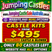 Mermaid Theme & Blower Sale - 4mx4m Castle - USED